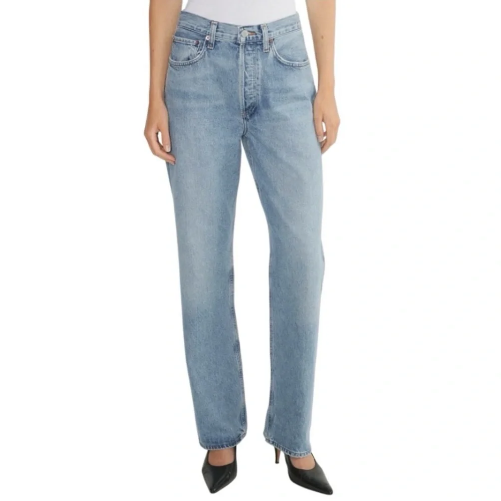 AGOLDE Kelly High Rise Relaxed Straight Leg Designer Jeans - SZ 23 NWT - Picture 5 of 8